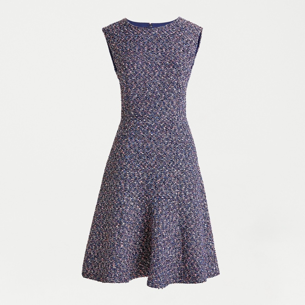 New J.Crew A-line dress in confetti tweed size 8